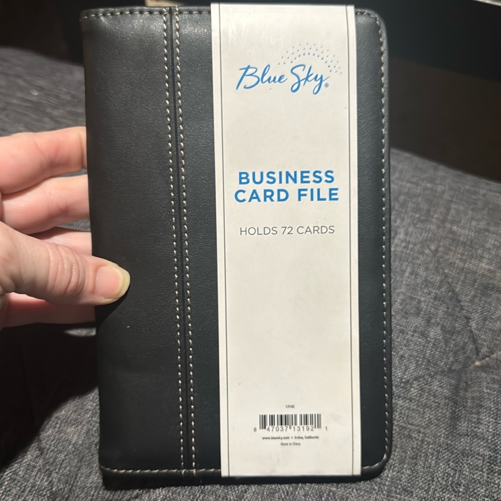 Blue sky business card file